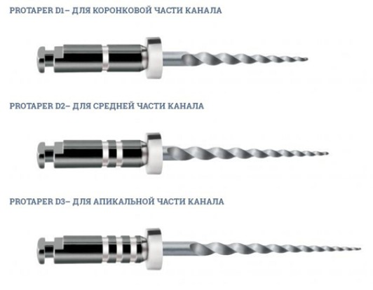 Протейпер машинный для перелечивания ассорти D1,D2,D3(6 шт.), (Dentsply)