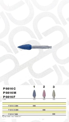 Полировочный бор по керамике 1-я ступень / P 9816 C 204.040, Drendel + Zweiling DIAMANT GmbH, Германия  