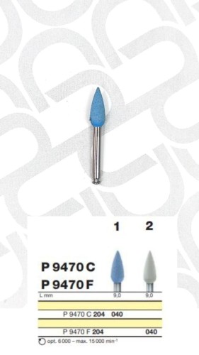 Полировочный бор по ZrO2 с алмазным зерном 1-я ступень / P 9470 C 204.040, Drendel + Zweiling DIAMANT GmbH, Германия